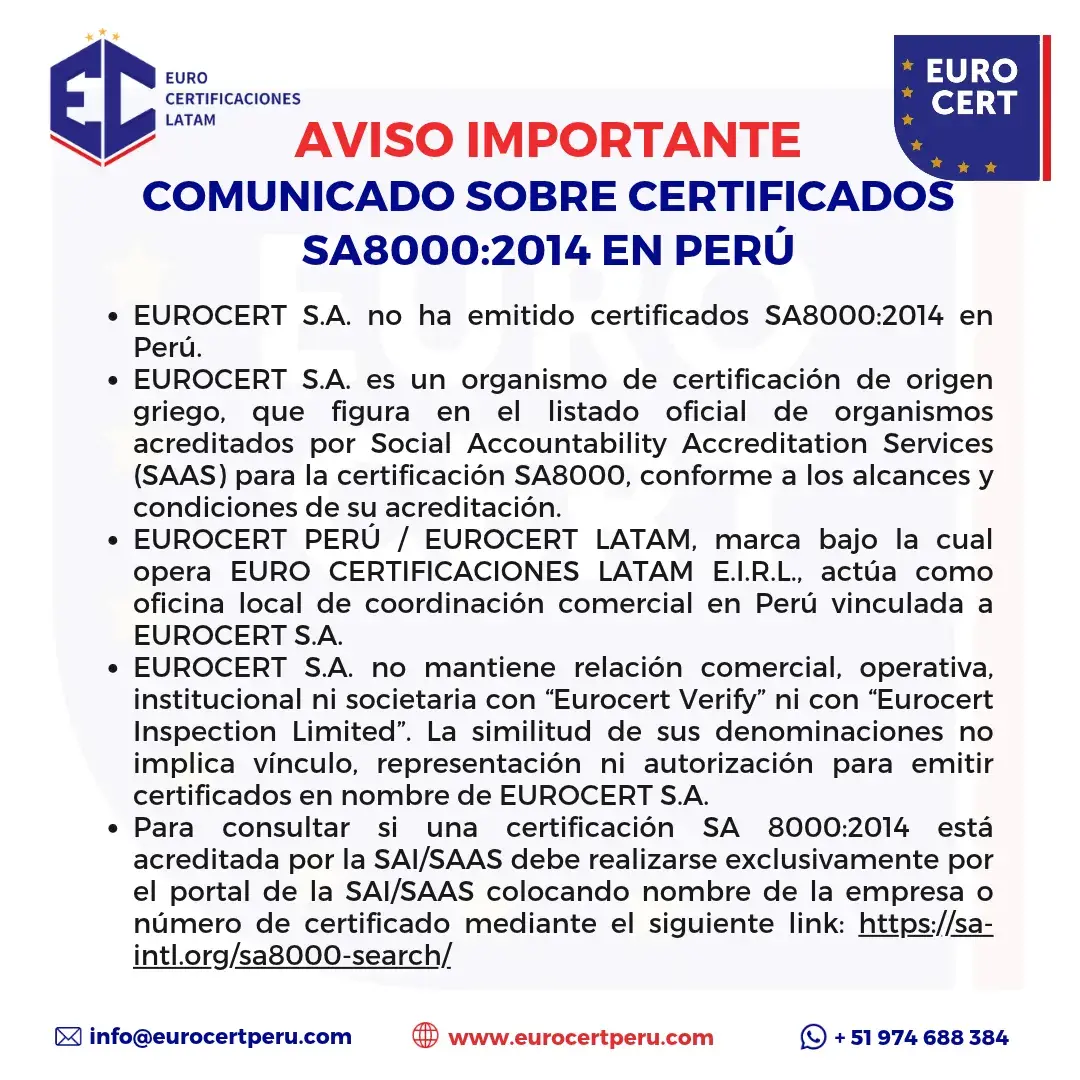 anuncio SA 8000 nuevo